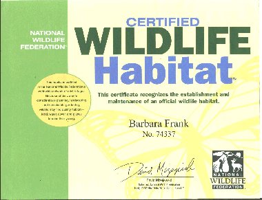 Certified Wildlife Habitat